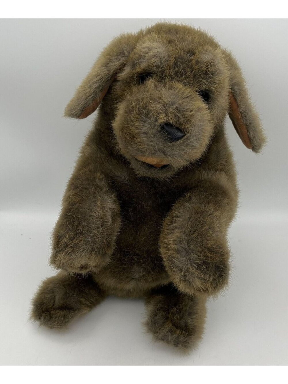 Folkmanis Folktails Brown Sitting Dog Full Body Hand Puppet 16" Puppy